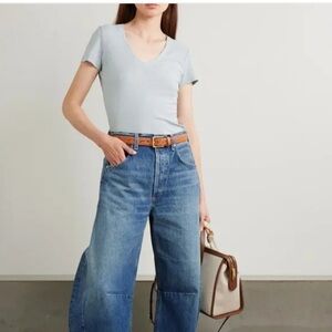 Standard James Perse Slub Cotton Jersey Light Blue T-Shirt 2